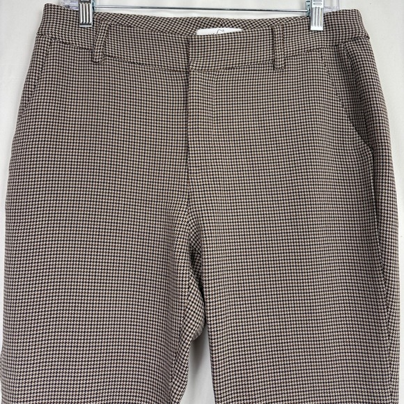 Carly Jean Los Angeles Houndstooth Pants Women's Size Medium Ankle Career Casual - Picture 2 of 15